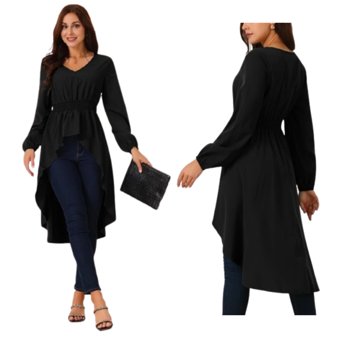 Long Sleeve High Low Top