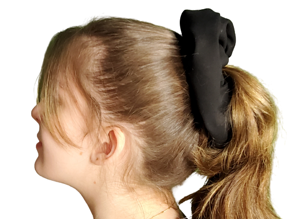 These durable scrunchies can store several small items at once. They’re the perfect size to hold a cell phone, spare keys, makeup, cash, bank cards, jewelry and more. Hide your valuables in plain sight. They will never know it was in there. The zipper is 7 inches long when closed, and the entire scrunchie is the pocket. If it fits through the zipper it will fit. Super unique and durable, the perfect gift.