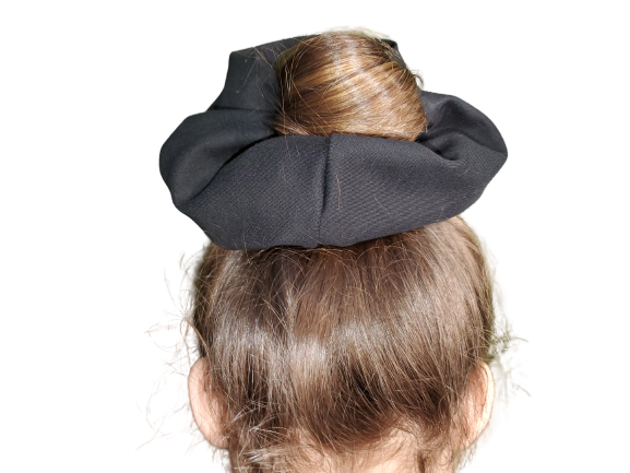 These durable scrunchies can store several small items at once. They’re the perfect size to hold a cell phone, spare keys, makeup, cash, bank cards, jewelry and more. Hide your valuables in plain sight. They will never know it was in there. The zipper is 7 inches long when closed, and the entire scrunchie is the pocket. If it fits through the zipper it will fit. Super unique and durable, the perfect gift.