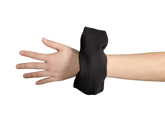 These durable scrunchies can store several small items at once. They’re the perfect size to hold a cell phone, spare keys, makeup, cash, bank cards, jewelry and more. Hide your valuables in plain sight. They will never know it was in there. The zipper is 7 inches long when closed, and the entire scrunchie is the pocket. If it fits through the zipper it will fit. Super unique and durable, the perfect gift.